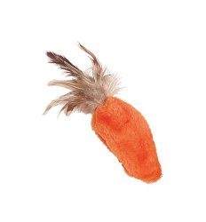 KONG Feather Top Carrot Catnip Toy, Cat Toy, Orange