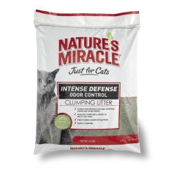 Nature’s Miracle Intense Defense Clumping Litter, 40-Pound (P-5368)