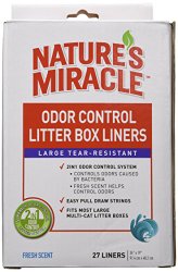 Nature’s Miracle Odor Control Litter Box Liners, 27 Count
