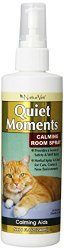 NaturVet Quiet Moments Herbal Calming Spray, 8 Ounce- Feline