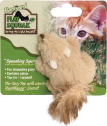 OurPets Play-N-Squeak Backyard Squirrel Catnip Cat Toy