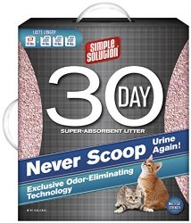 Simple Solution 30-Day Super Absorbent Cat Litter, 15-Pound