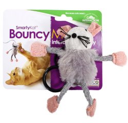 SmartyKat Bouncy Mouse Cat Toy Bungee Toy