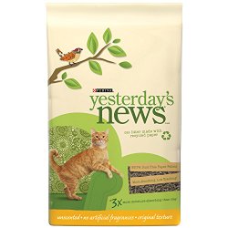 Yesterday’s News Cat Litter, Non-Clumping, Unscented, 30-Pound Bag, Pack of 1