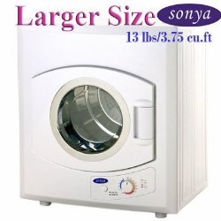 Sonya Portable Compact Laundry Dryer Apartment Size 110V 13lbs/3.75 cu.ft.-larger size