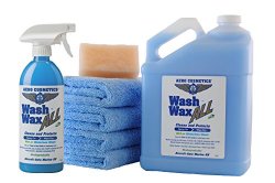 Waterless Car Wash Wax Kit 144 oz. Aircraft Quality Wash Wax for your Car RV & Boat. Guaranteed Best Waterless Wash on the Market
