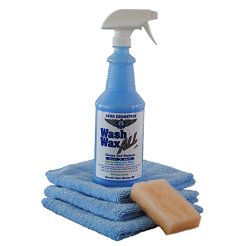 Wet or Waterless Car Wash Wax Kit 32oz Aircraft Quality Wash Wax for your Car RV & Boat