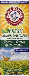 Arm & Hammer Fresh Scentsations Carpet Odor Eliminator, Fresh Breeze, 30 Oz (Pack of 2)