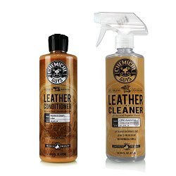 Chemical Guys SPI10916 Leather Cleaner and Conditioner Complete Leather Care Kit – 16 oz. (2 Items)