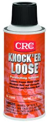 CRC Knock’er Loose Penetrating Solvent, 3 oz Aerosol Can, Reddish