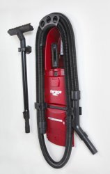GarageVac GH120-R Red Wall Mounted Garage Vacuum with Accessory