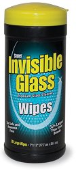 Invisible Glass Premium Glass Cleaning Wipes, 90164