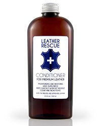Leather Rescue Leather Conditioner – Moisturizes, Restores, and Protects – Natural, pH-Balanced, and Non-Toxic – Safe and Gentle – 8.5 oz.