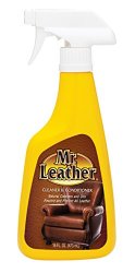 Mr. Leather 707371 Cleans, Shines and Protects Leather Conditioner One Step Liquid Spray – 16 oz.