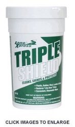Triple Shield Cleans, Shines & Protects Plastic, Rubber, Vinyl, Leather