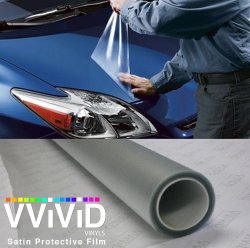 VViViD Clear Protective Satin Finish Vinyl Wrap Guard Film Sheet 17.75″ x 54″