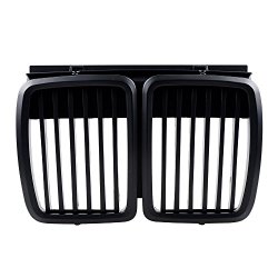 2X Front Kidney Sport Euro Grill Grilles For 1983 1984 1985 1986 1987 1988 1989 1990 1991 BMW E30 M3