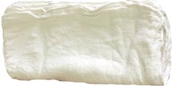 ATLAS BRAND 200 Pieces White Cotton Shop Towel Rags **Industrial Grade** for Automotive Car Industry