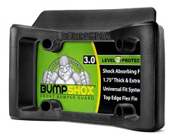 BumpShox 3.0 – Front Car Bumper Protection, Ultimate Front Bumper Guard. Front Bumper Protection License Plate Frame. Tougher Than Steel !