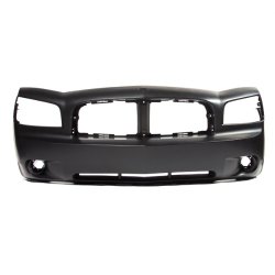CarPartsDepot, Front Bumper Cover Assembly Fog Holes New Primed w/o Performance Package, 352-17851-10-PM CH1000461 4806179AC