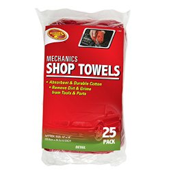 Detailer’s Choice 3-542 Mechanics Shop Towels – 25-Pack