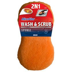 Detailer’s Choice 9-21M 2N1 Microfiber Wash and Scrub Sponge – 1-Each