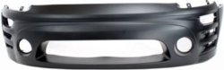 Evan-Fischer EVA17872028441 Bumper Cover Front Facial Plastic Primered With holes for air fog light and side marker