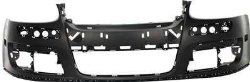Evan-Fischer EVA17872052443 Bumper Cover Front Facial Plastic Primered With grille provision holes for air fog light molding and side marker