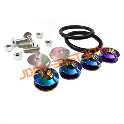 JDM Neo Chrome Quick Release Fasteners For Car Bumpers Trunk Fender Hatch Lids Kit from JDMBESTBOY