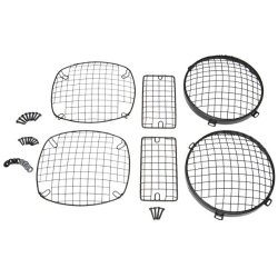 Kentrol Black Powder Coated, Stainless Steel, Wire Mesh Stone Guard (Set, 6 Pieces) 1997-2006 Jeep Wrangler TJ & Unlimited TJL # 50488