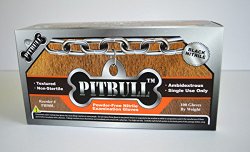 Pitbull Black Nitrile Gloves – 6 Mil, Powder-free, Latex-free – Box of 100, Size Large