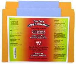 The Best Super Shammy Chamois 4 Pack – 2 Orange 20 X 27″ & 2 Blue Kitchen 15 X 16″ – Commercial Grade Rayon, Absorbent Cleaning Cloth, German Shammy Towel