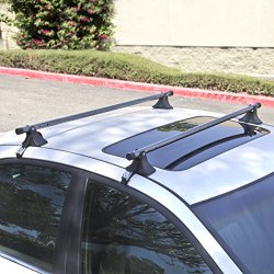 Best Choice Products SKY1701 48″ Telescopic Universal Car Top Roof Cross Bar (Luggage Cargo Rack)
