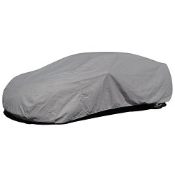 Budge Rain Barrier Car Cover Fits Sedans up to 200 inches, Waterproof RB-3 – (Polypropylene with Waterproof Film, Gray)