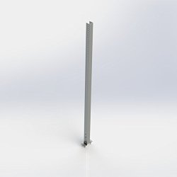 Ranger Design.Fold-Away aluminum post with steel foot, 63 1/2″h
