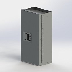 Ranger Design. Locking cabinet, aluminum, 24″h x 8?”d x12″w