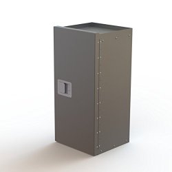Ranger Design. Locking cabinet, aluminum, 33″h x15″d x15?”w