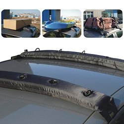 TIROL 2PCS of Inflatable Universal Roof Top Rack and Luggage Carrier soft roof rack for kayaks, SUP, luggage