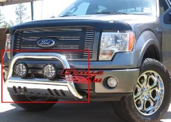 APS BB-FAK009S Chrome Bull Bar Bolt Over for select Ford Expedition Models