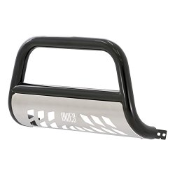 Aries B35-2004 Black  Bull Bar with Stainless Steel Skid Plate
