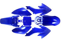 BLUE PLASTIC FAIRING FOR HONDA CRF XR 50 CRF50 125 SSR SDG 107 PIT BIKE FENDER