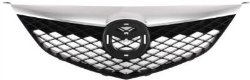 Evan-Fischer EVA17772028644 Grille Assembly Grill Plastic shell and insert Matte black With chrome molding