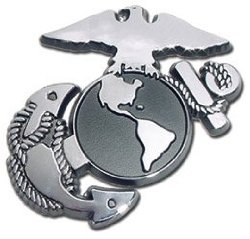 United States US Marine Corps USMC EGA Chrome Plated Premium Metal Car Truck Motorcycle Emblem