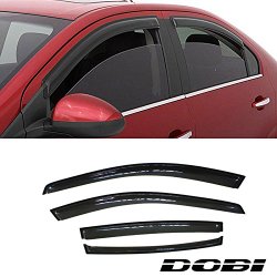 VioletLisa 4pcs Front Rear Smoke Sun/Rain Guard Vent Shade Window Visors For 02-06 Nissan Altima