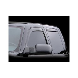 WeatherTech Custom Fit Front & Rear Side Window Deflectors for Cadillac Escalade ESV, Dark Smoke
