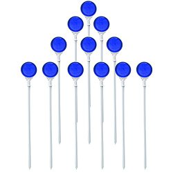 12-pack Blue Driveway Markers Safety Reflectors – 34-inches Long