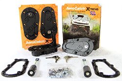 AeroCatch Xtreme Plus Flush Locking Hood Latch Kit – Black – Part # 120-4100