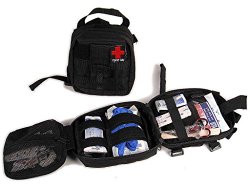 First Aid BAG and 50 Piece First Aid Kit attaches to Roll Bar or Fits Jeep Wrangler JK All Models