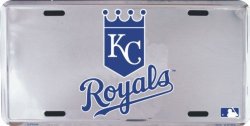 Kansas City Royals Super Stock metal auto tag mirror background