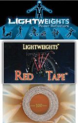 Lightweights Reflector Tape (Red, 100-Inch Roll)